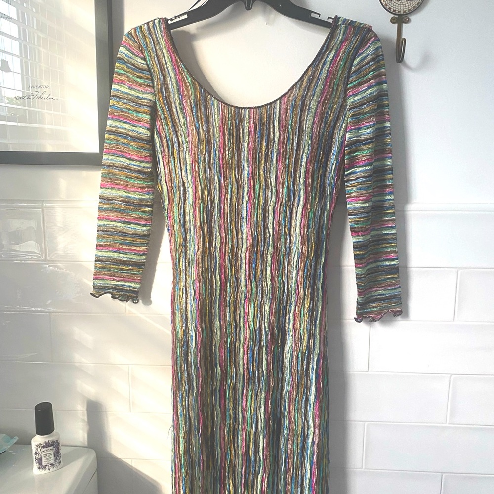 Multi colored short tight dress